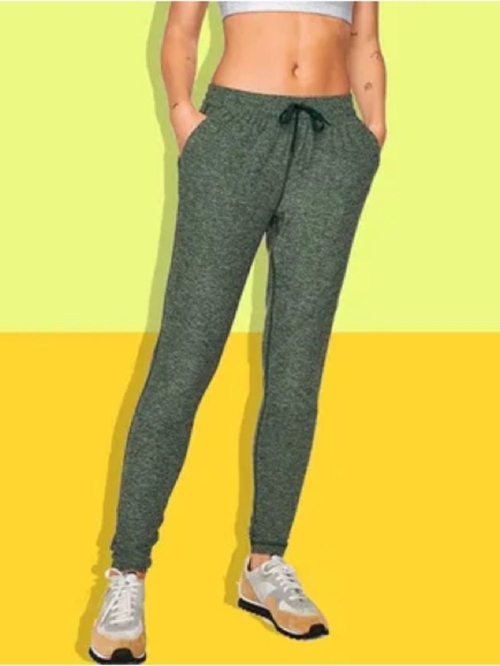 Outdoor Voices Heather Green CloudKnit Sweatpant Joggers XL Lightweight Comfort